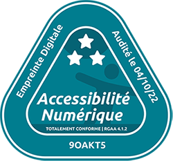 Accessibilité numérique. Site totalement conforme (RGAA 4.1.2). Audité le 04/10/22 par Empreinte Digitale (numéro d'audit : 90AKT5)